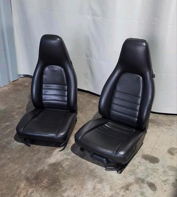 set leren porsche stoelen, Auto-onderdelen, Interieur en Bekleding, Porsche, Gebruikt, Ophalen
