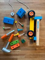 Janod Bricokids Houten Vrachtwagen, Kinderen en Baby's, Speelgoed | Houten speelgoed, Ophalen, Zo goed als nieuw, Duw- of Trekspeelgoed