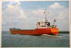 m.v. "Marie Christine" Delfzijl briefkaart met gegevens, Verzamelen, Scheepvaart, Ophalen of Verzenden, Gebruikt, Motorboot, Kaart, Foto of Prent
