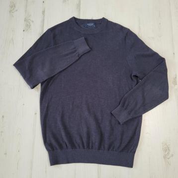 Profuomo heren trui M ronde hals katoen donkerblauw beschikbaar voor biedingen