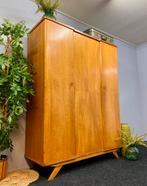 Vintage Stokking’s kledingkast jaren 50/60 retro kast oak, 100 tot 150 cm, Ophalen of Verzenden, Zo goed als nieuw, Nvt