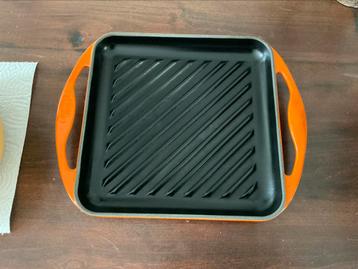 Pas overal in; Mooie Le Creuset grillpan: nooit gebruikt beschikbaar voor biedingen