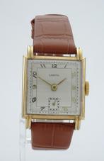 Lancyl unisex horloge NOS 1945 Vintage Nieuw, Leer, Staal, Polshorloge, Nieuw