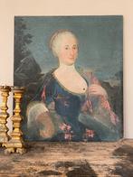 Groot 18e eeuws portret van een dame, Antiek en Kunst, Ophalen