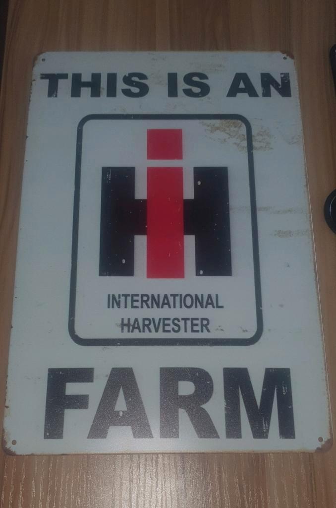International Harvester Wandbord - Vintage Look, Verzamelen, Merken en Reclamevoorwerpen, Nieuw, Ophalen of Verzenden