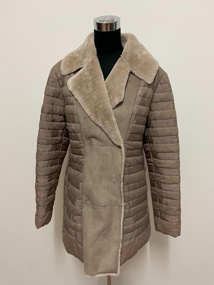 Jas2 - Lichtbruine Beaumont warme winterjas maat 42 (1), Kleding | Dames, Jassen | Winter, Zo goed als nieuw, Maat 42/44 (L), Blauw
