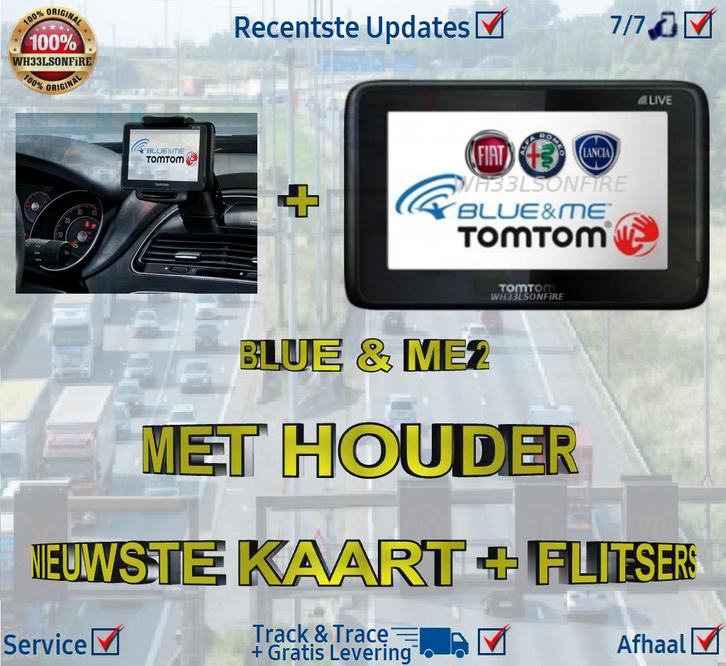 Blue & Me Kaart V11.55 met Houder voor Alfa , Fiat , Lancia, Computers en Software, Navigatiesoftware, Nieuw, Landkaarten, Ophalen of Verzenden