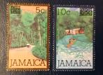 Jamaica 2 pzs met overprint touristic attractions, Verzenden, Gestempeld, Midden-Amerika