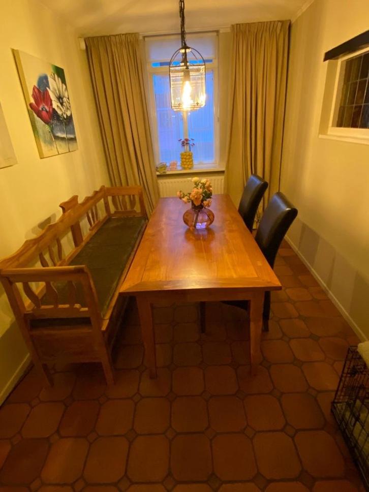 Mooie landelijke tafel, Huis en Inrichting, Tafels | Eettafels, Gebruikt, 50 tot 100 cm, 200 cm of meer, Vijf personen of meer