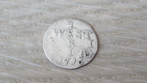 Zilveren provinciale munt Westfrisiae 1716 / bodemvondst, Postzegels en Munten, Munten | Nederland, Losse munt, Overige waardes