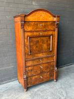 Antieke Secretaire Kast met Bureau Functie, Ophalen