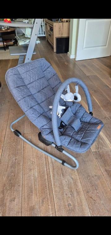 Litle Dutch Luxe wipstoel Grijs/Blauw. Compleet. Z.g.a.n. beschikbaar voor biedingen