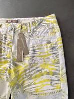 J267 Nieuw: Sandwich maat 42=L broek jeans geel/wit/grijs, Kleding | Dames, Broeken en Pantalons, Wit, Maat 42/44 (L), Nieuw, Ophalen of Verzenden