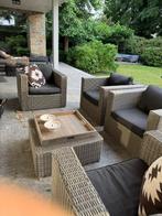 Lounge stoel fauteuil vier stuks, Tuin en Terras, Ophalen, 4 zitplaatsen, Gebruikt, Loungeset
