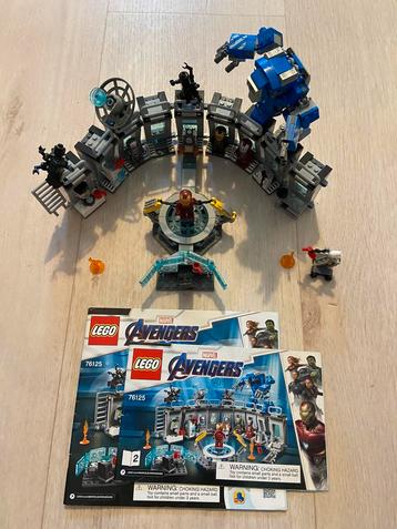 Niet meer verkrijgbaar: complete Lego set 76125 Lab Iron Man beschikbaar voor biedingen