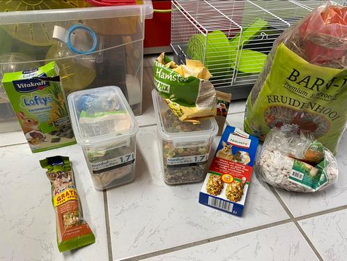 Volledige set spullen voor een (dwerg) hamster, Dieren en Toebehoren, Knaagdieren en Konijnen | Toebehoren, Gebruikt, Ophalen