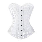 Wit doorzichtig korset gothic club lingerie sexy maat XS-6XL, Body of Korset, Wit, Verzenden