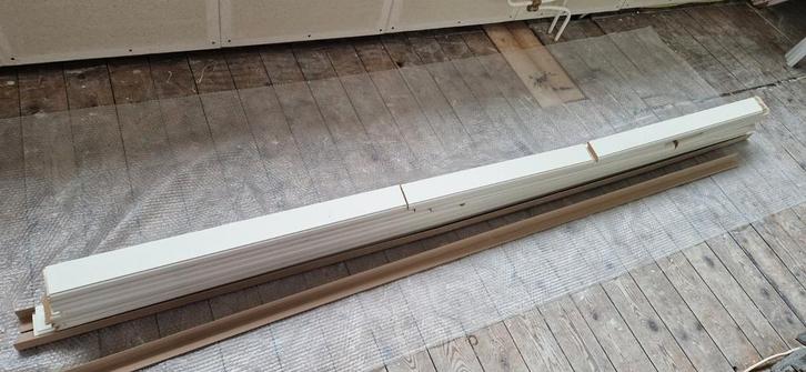 MDF EIGENTIJDSE PLINT 70X15 WIT VOORGELAKT RAL 9010, Doe-het-zelf en Verbouw, Plinten en Afwerking, Zo goed als nieuw, Plinten