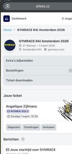 Gymrace Amsterdam, Tickets en Kaartjes, Sport | Overige, Eén persoon