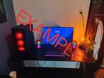Gaming PC - Ryzen 5 4600G, RTX 4060, Waterkoeling, Win11, Computers en Software, Desktop Pc's, Ophalen, Gebruikt, AMD Ryzen 5 4600G