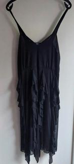 Nieuw zwarte roezel zomerjurk 52/54 Magna, Verzenden, Nieuw, Magna, Jurk
