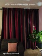 1 Gordijn 240 breed // 242 hoog - Paars Lila Donkerroze, Huis en Inrichting, Ophalen, Overige kleuren, 200 cm of meer, Zo goed als nieuw