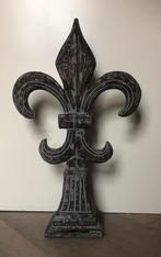 Prachtige bruin/grijze houten decoratie lelie 57 cm, Ophalen of Verzenden