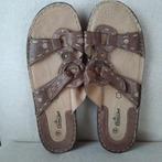 BEEGLE slippers bruin leer maat 42 - nieuw -, Slippers, Bruin, Beegle, Nieuw