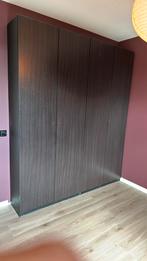 Ikea kledingkasten 2x met donkere deuren, Ophalen, 200 cm of meer, 50 tot 100 cm, Zo goed als nieuw