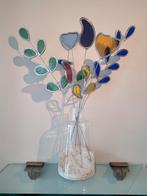 Bloemen glas-in-lood: sprekende of zachte kleuren - per stuk, Ophalen, Nieuw