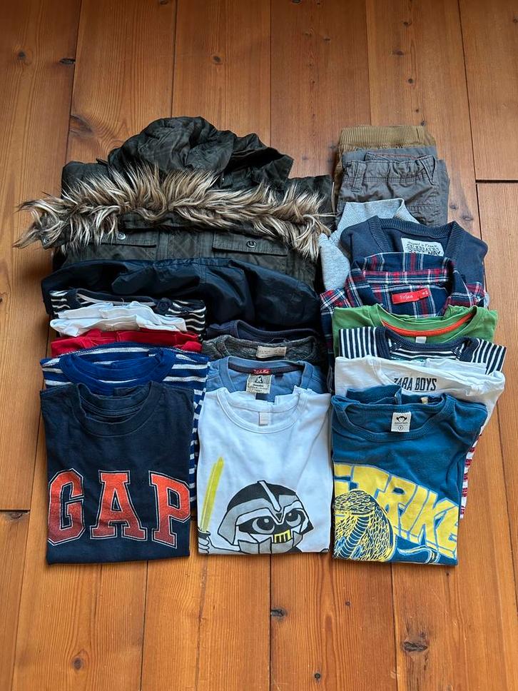 Kledingpakket jongen maat 128 longsleeves/broeken/jassen, Kinderen en Baby's, Kinderkleding | Kinder-kledingpakketten, Gebruikt