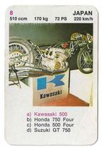 Kwartetkaart Kawasaki 500, Ophalen of Verzenden, Gebruikt, Motoren