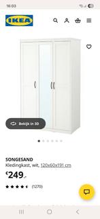 Ikea songesand kledingkast met spiegel, Huis en Inrichting, Ophalen, Zo goed als nieuw, 50 tot 75 cm, 150 tot 200 cm