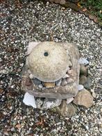 Kunststof Fontein met Steenlook, Tuin en Terras, Waterpartijen en Fonteinen, Ophalen, Gebruikt, Kunststof, Fontein