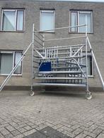 Grote Rolsteiger met FIBERDECKS, Doe-het-zelf en Verbouw, Steigers, Ophalen, Zo goed als nieuw, Rolsteiger of Kamersteiger, 5 meter of hoger