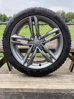 18” set sportvelgen Audi a6 Continental❄️banden 4x7 mm, Ophalen, 18 inch, Gebruikt, Banden en Velgen