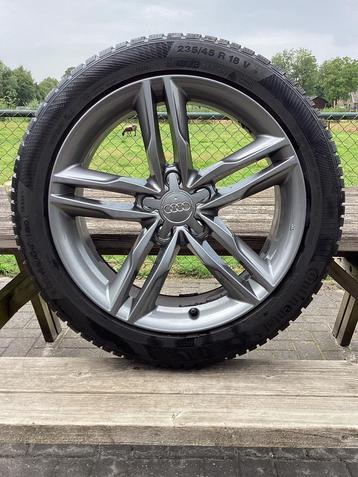 18” set sportvelgen Audi a4 Continental❄️banden 4x7 mm beschikbaar voor biedingen
