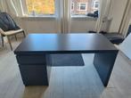 IKEA MALM bureau - Zwart - Goede staat, Huis en Inrichting, Bureaus, Ophalen of Verzenden, Gebruikt, Bureau