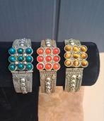925 zilver, 3 vintage armbanden Jemen/Israël, Sieraden, Tassen en Uiterlijk, Antieke sieraden, Ophalen of Verzenden, Zilver, Armband