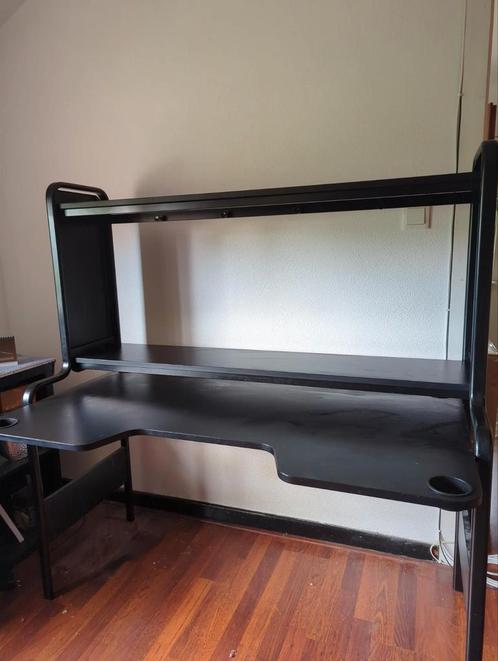 Bureau zwart Ikea, Huis en Inrichting, Bureaus, Gebruikt, Ophalen
