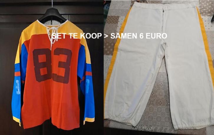 (Stoffen) Baseball set - heren/dames - carnaval, Kleding | Heren, Carnavalskleding en Feestkleding, Gedragen, Kleding, Carnaval