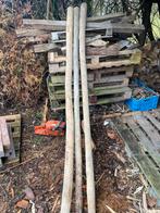 3 Boompalen van 2.5 meter, Tuin en Terras, Palen, Balken en Planken, Ophalen, Gebruikt, 250 cm of meer, Palen