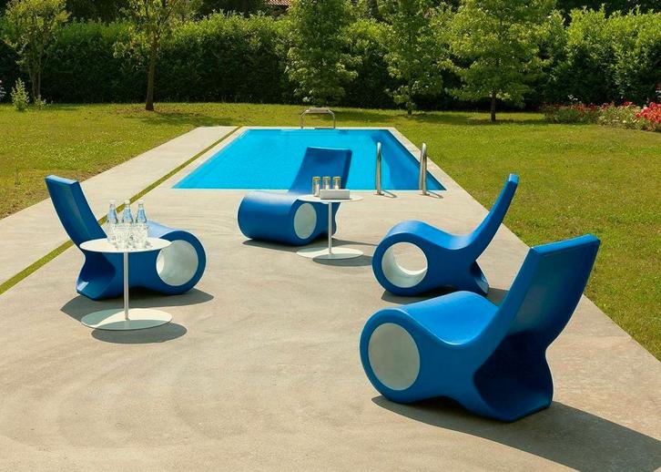 Cappellini Fish Chair - Design Fauteuil, Huis en Inrichting, Stoelen, Zo goed als nieuw, Eén, Kunststof, Blauw, Ophalen of Verzenden