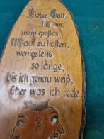 wandbord lieber gott boomschors plank, Ophalen of Verzenden, 'T Olde Gre-j, Info@toldegrej.nl, Endepoelstraat 20f Didam