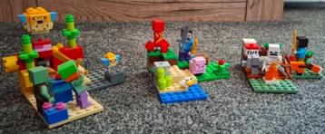 3 setjes Lego Minecraft 21162 / 21164 / 21177 beschikbaar voor biedingen