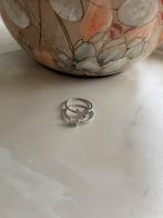 Lucardi zilvere ring vlindertjes 17.5, Ophalen of Verzenden, Zo goed als nieuw, 17 tot 18, Dame
