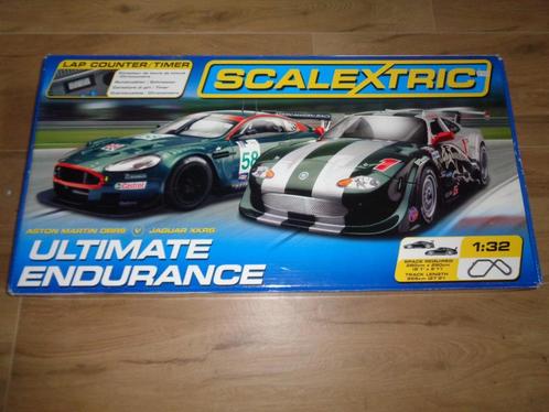 Scalextric Edurance Aston Martin DBR9 & Jaguar XKRS Slot Car, Kinderen en Baby's, Speelgoed | Racebanen, Zo goed als nieuw, Racebaan
