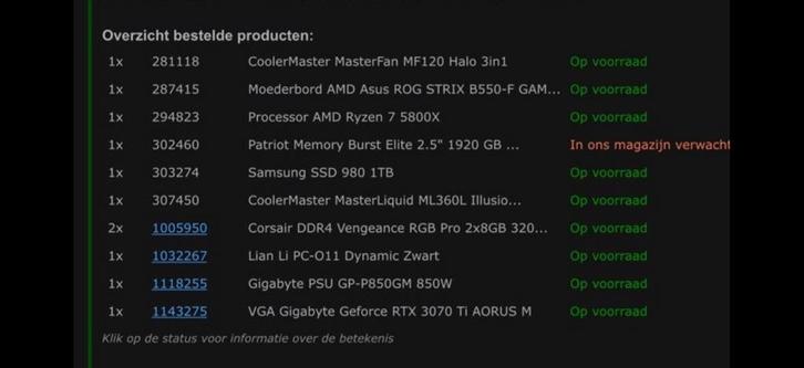Gaming PC - Ryzen 7 5800X, RTX 3070 Ti, 16GB RAM, Computers en Software, Desktop Pc's, Zo goed als nieuw, 3 tot 4 Ghz, SSD, 8 GB