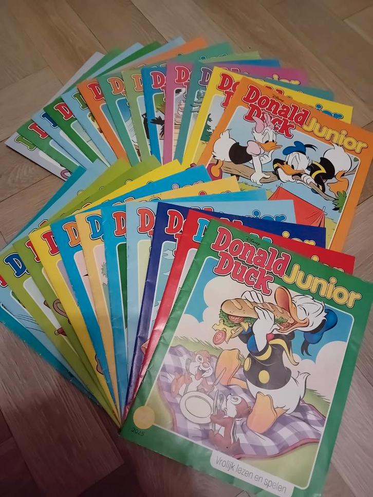 26 donald duck junior andere aantallen mogelijk!, Boeken, Stripboeken, Gelezen, Complete serie of reeks, Ophalen of Verzenden