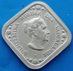 5 cent penning 1980 - 1945 WILHELMINA MOEDER DES VADERLANDS, Postzegels en Munten, Penningen en Medailles, Verzenden, Overige materialen